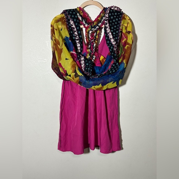 Desigual by Christian Lacroix Colorful Racerback Colorful Sundress Dress Size 6 - Picture 8 of 11